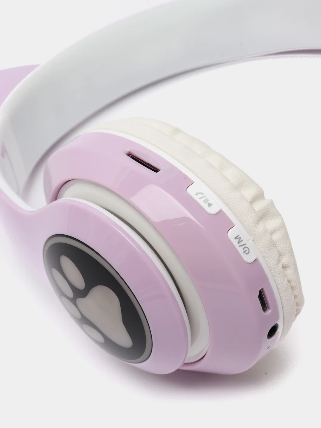 Фиолетовый беспроводные Bluetooth наушники с кошачьими светящимися ушками, Cat Ear VZV-23M