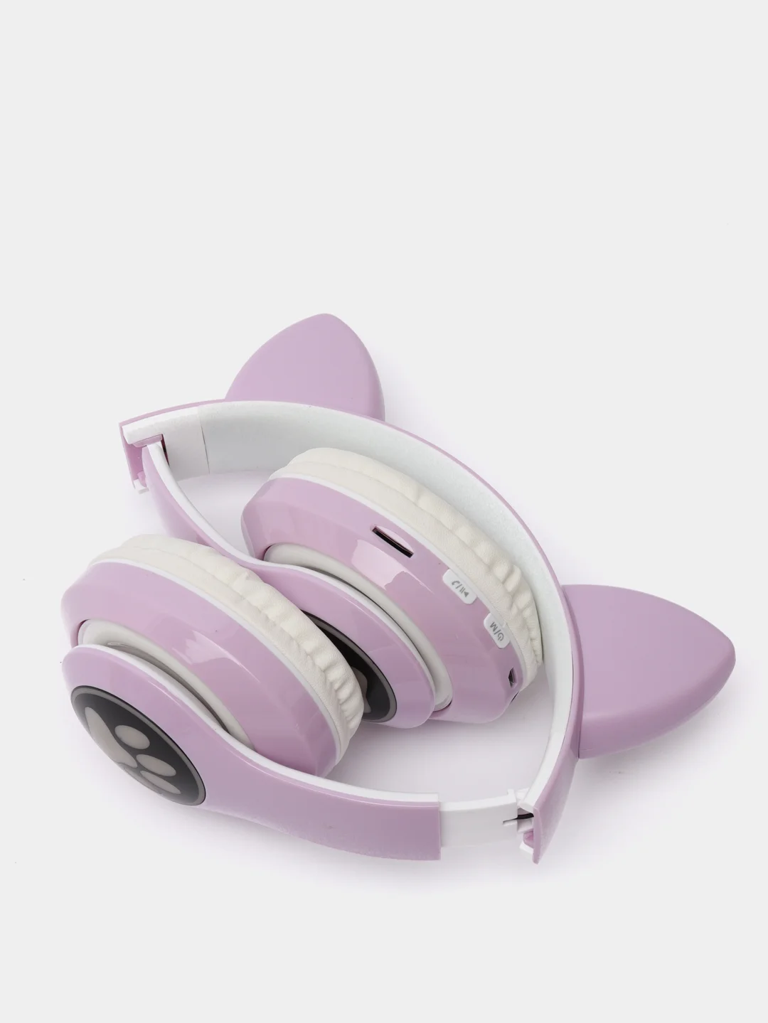 Фиолетовый беспроводные Bluetooth наушники с кошачьими светящимися ушками, Cat Ear VZV-23M