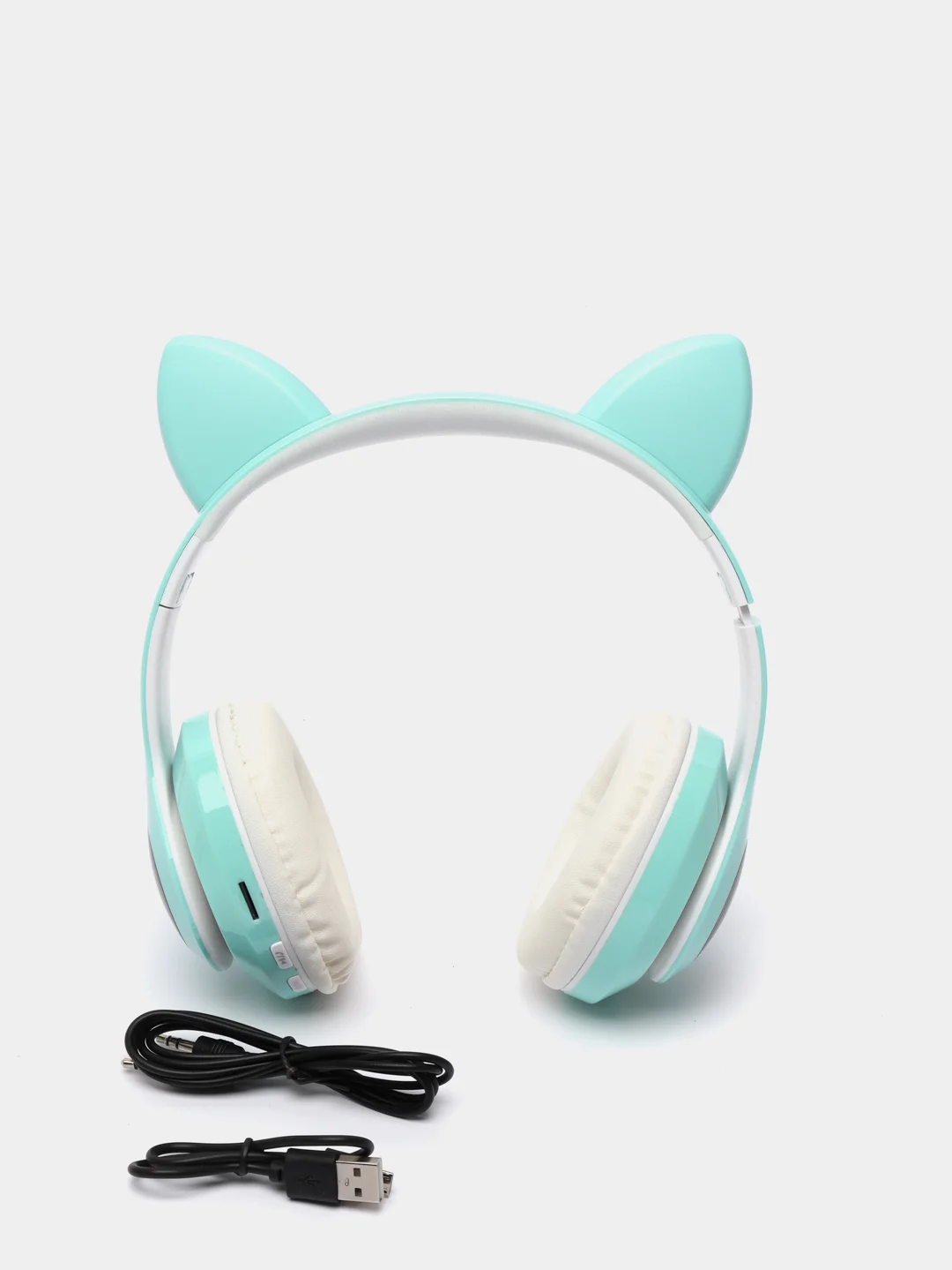 Зеленый беспроводные Bluetooth наушники с кошачьими светящимися ушками, Cat Ear VZV-23M