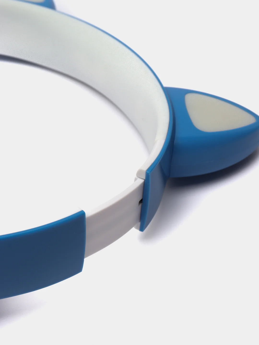 Голубой беспроводные Bluetooth наушники с кошачьими светящимися ушками, Cat Ear VZV-23M
