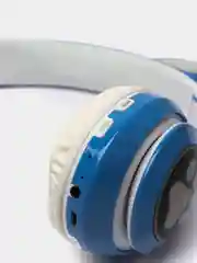 Голубой беспроводные Bluetooth наушники с кошачьими светящимися ушками, Cat Ear VZV-23M