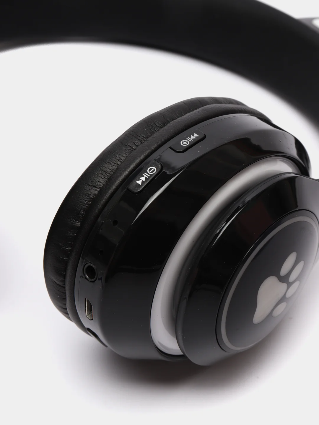 Черный беспроводные Bluetooth наушники с кошачьими светящимися ушками, Cat Ear VZV-23M