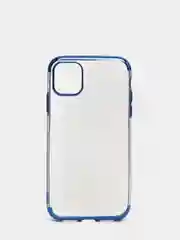 Синий прозрачный чехол на iPhone 6s 7 8 Plus + SE 20 X XS XR 11 Pro Max 12 для айфон