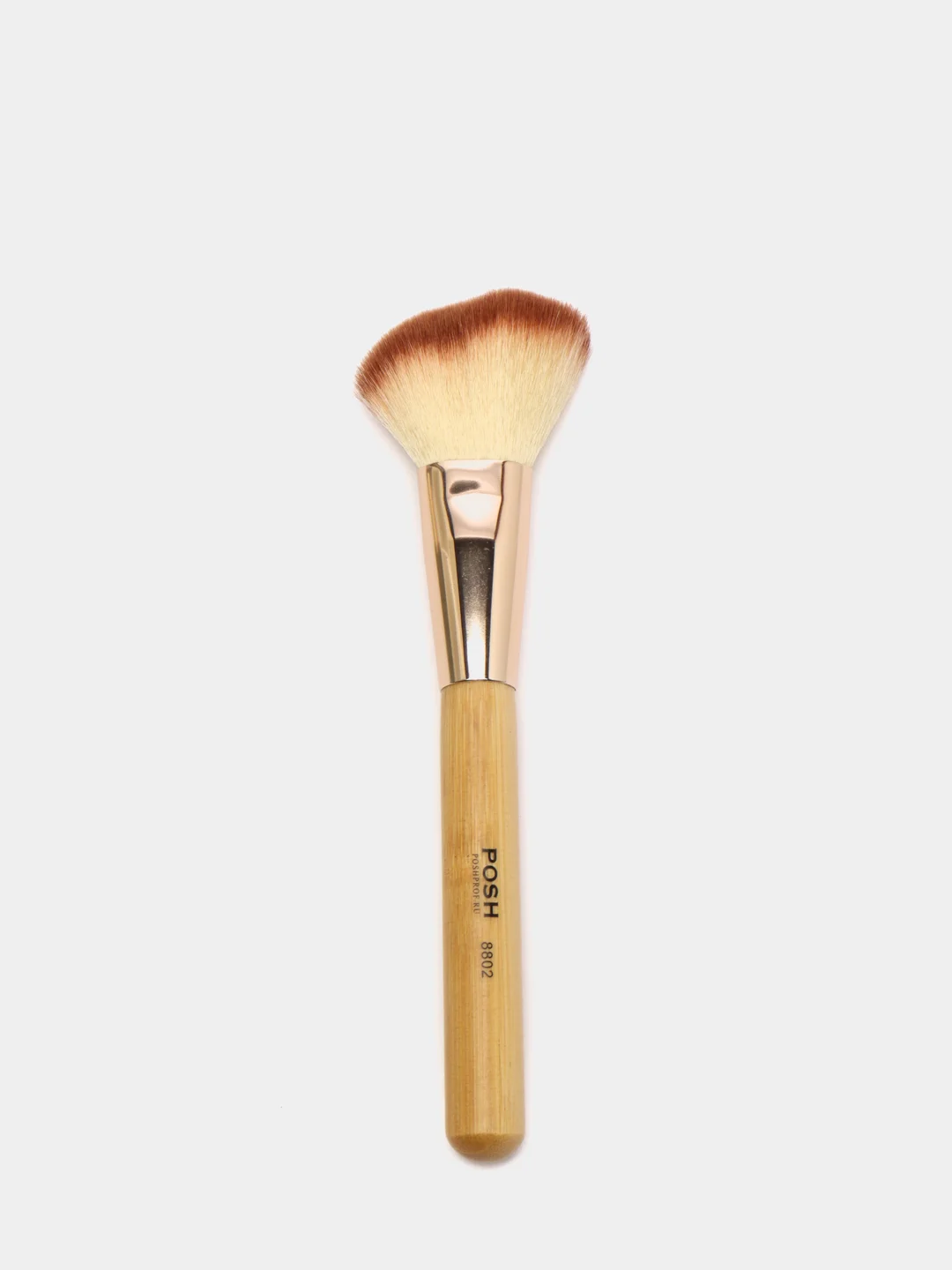 Кисть для пудры и румян Скошенная Большая POSH BAMBOO 8802