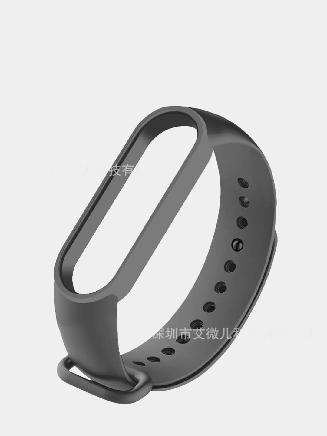 Угольный ремешок для Xiaomi Mi Band 5/Mi Band 6, силиконовый