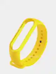 Желтый ремешок для Xiaomi Mi Band 5/Mi Band 6, силиконовый