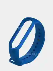 Синий ремешок для Xiaomi Mi Band 5/Mi Band 6, силиконовый