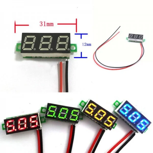 Модуль вольтметра 0.36 2.5-30V (Зеленый)