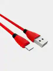 Красный кабель USB Hoco X27 Excellent для зарядки и передачи данных Micro, Type-C, Lightning