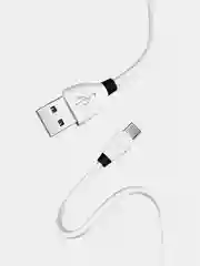 Белый кабель USB Hoco X27 Excellent для зарядки и передачи данных Micro, Type-C, Lightning