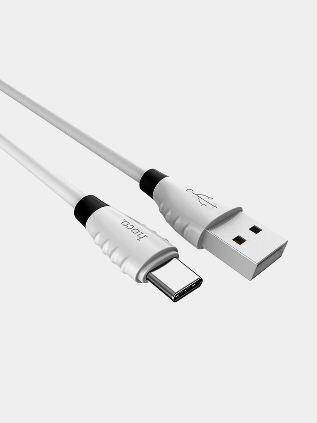 Белый кабель USB Hoco X27 Excellent для зарядки и передачи данных Micro, Type-C, Lightning