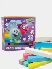 Мелки цветные, детские, 12 штук