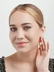 Круглые серьги-бабочки