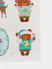 Наклейки со светящимся слоем "Снежные друзья", 10,5 х 14,8 см