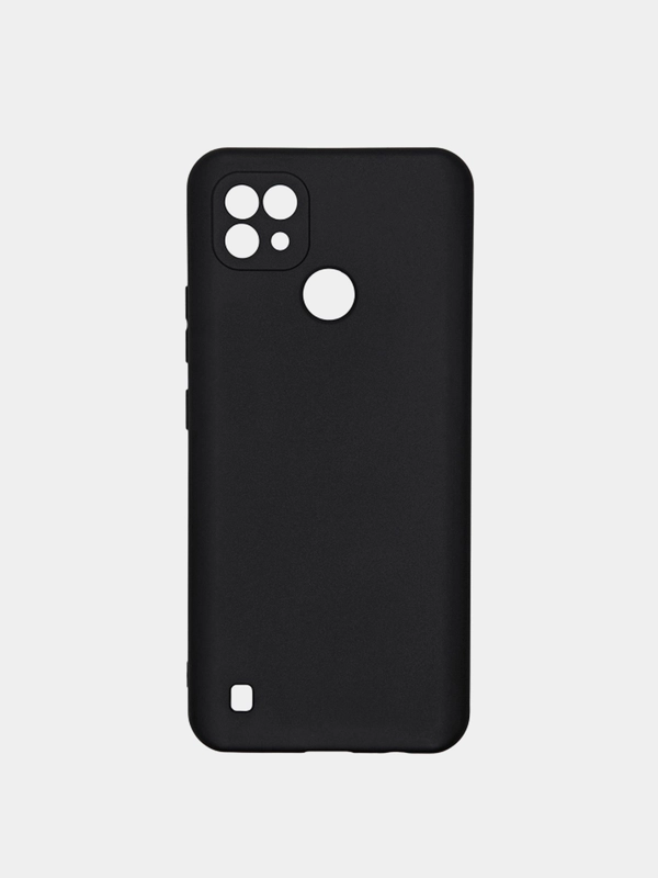 Чехол Realme c21, черный, силиконовый