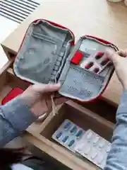 Красный портативная аптечка/сумка для лекарств/хранения таблеток/для путешествий