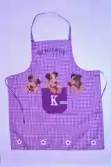 Фартук кухонный женский в клетку, фиолетовый