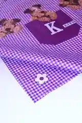 Фартук кухонный женский в клетку, фиолетовый