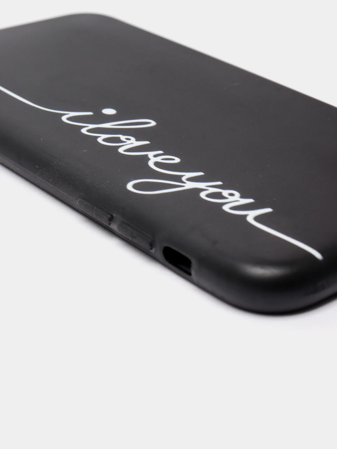 Серый чехол силиконовый c надписями для iPhone 11, pro, XR, X / XS, 7/8, 6/6S, 5 SE