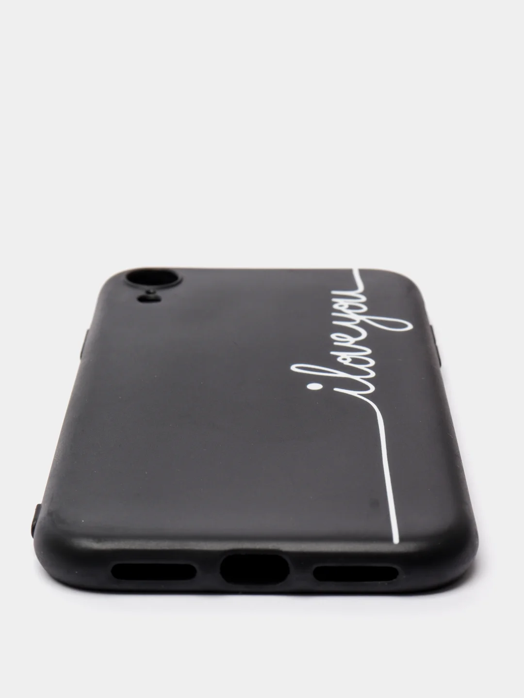 Серый чехол силиконовый c надписями для iPhone 11, pro, XR, X / XS, 7/8, 6/6S, 5 SE