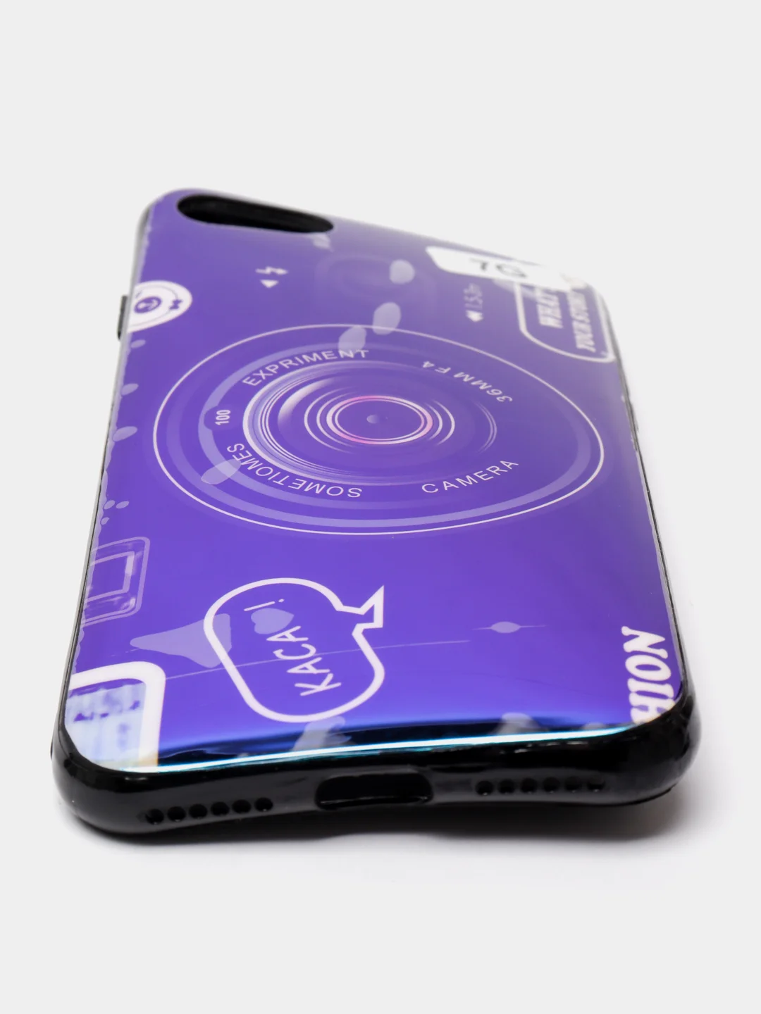 Синий чехол для телефона камера + кроштейн для iPhone 12, 11, XR, 7/8/SE, 6/6S