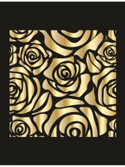 Трафарет пластиковый Luxart Template "Розы 1", 50 х 50 см, толщина 1,5-2 мм