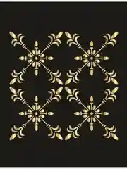 Трафарет пластиковый  Luxart Template "Квадрат Поле",  50х50 см, толщина 1,5-2  мм