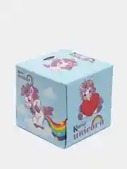 Салфетки выдергушки"Единорог"с рис. 3 сл.,56 шт.,20х20см, World Cart (KGUNC-FC-02/голубой)