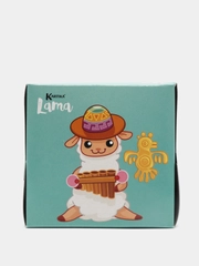 Салфетки выдергушки "Лама" с рисун. 3 слоя,56 шт, 20х20 см, World Cart (LAM-FC-01/бирюза)
