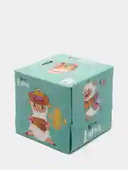 Салфетки выдергушки "Лама" с рисун. 3 слоя,56 шт, 20х20 см, World Cart (LAM-FC-01/бирюза)