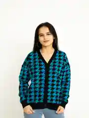 Кардиган женский цветной, на пуговицах