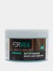 Натуральное мыло для мужчин для ухода за кожей, волосами и для бритья "3 в 1" Floresan