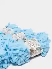 Небесно-голубой пряжа Alize Puffy, петельки, 5 штук, разные цвета