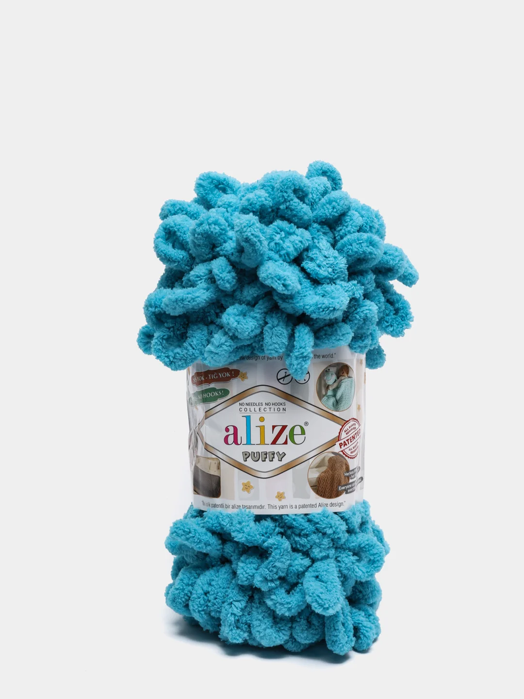 Ледяной пряжа Alize Puffy, петельки, 5 штук, разные цвета
