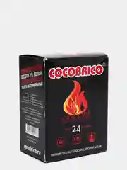 Уголь кокосовый COCOBRICO, 22 мм, 24 штуки