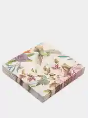 Салфетки бумажные трехслойные Птицы и цветы 33*33 см, 20 шт