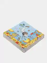 Салфетки бумажные трехслойные Космонавты 33*33 см, 20 шт