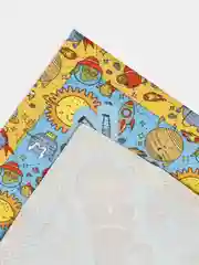 Салфетки бумажные трехслойные Космонавты 33*33 см, 20 шт