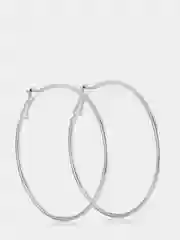 Серебряный серьги кольца "Конго", 2 цвета