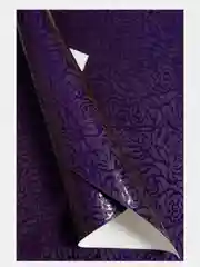 Пурпурный кожзам "Розочки", 20*30 см
