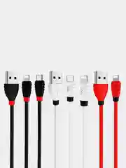 Кабель USB Hoco X27 Excellent для зарядки и передачи данных Micro, Type-C, Lightning