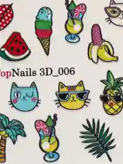 Слайдер/Top Nails/(водные наклейки) для дизайна ногтей. На любой фон