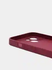 Багровый чехол для iPhone 11 / 12 / 13 Pro Max, Айфон, с закаленным стеклом на задней панели