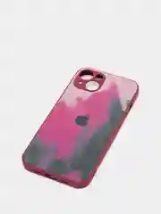 Багровый чехол для iPhone 11 / 12 / 13 Pro Max, Айфон, с закаленным стеклом на задней панели