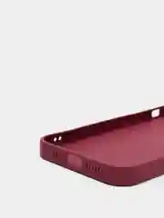 Багровый чехол для iPhone 11 / 12 / 13 Pro Max, Айфон, с закаленным стеклом на задней панели