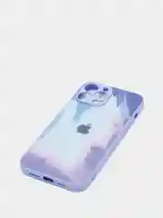 Синий чехол для iPhone 11 / 12 / 13 Pro Max, Айфон, с закаленным стеклом на задней панели