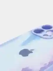 Синий чехол для iPhone 11 / 12 / 13 Pro Max, Айфон, с закаленным стеклом на задней панели