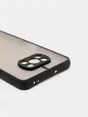 Черный чехол для Xiaomi Poco X3 матовый пластиковый Сяоми Поко Х3