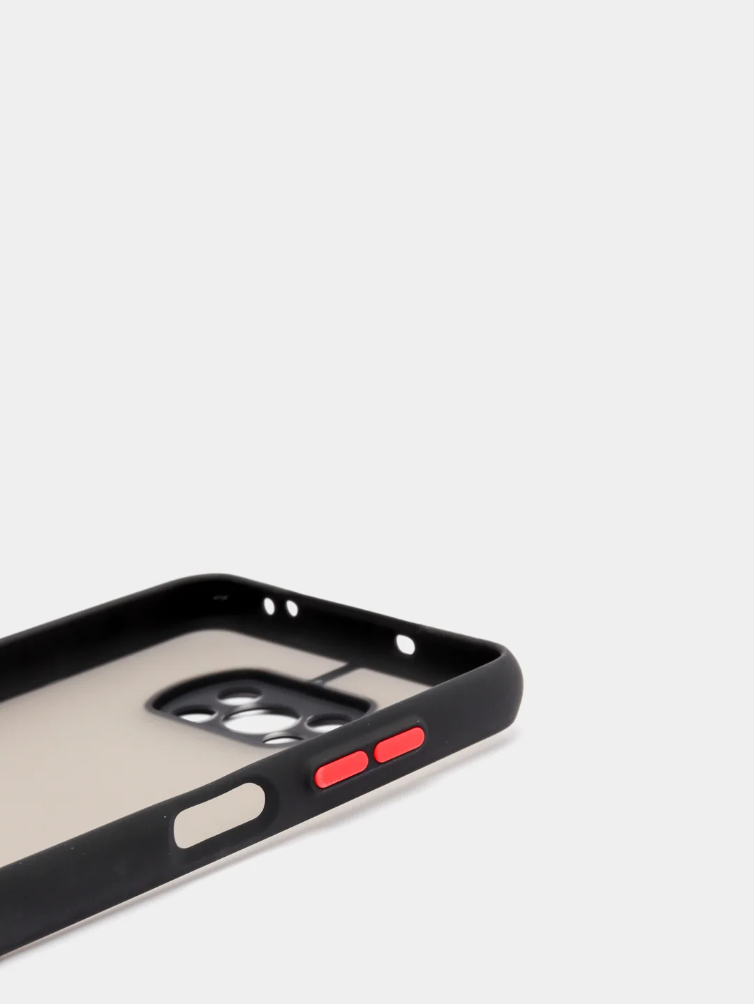 Черный чехол для Xiaomi Poco X3 матовый пластиковый Сяоми Поко Х3