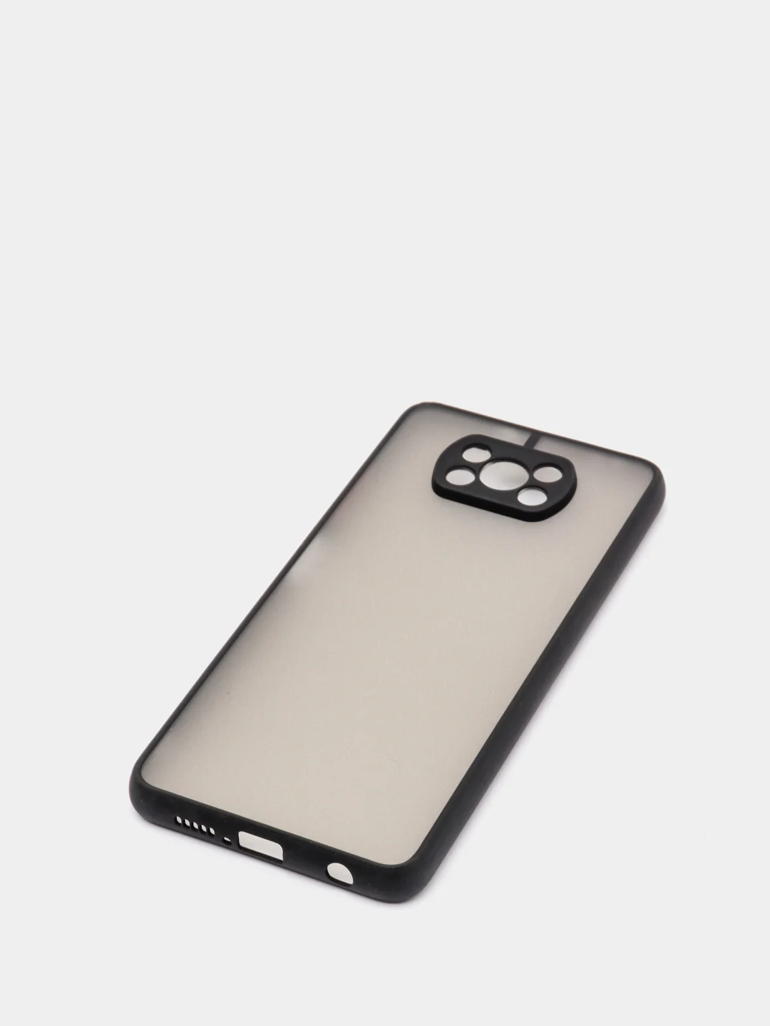 Черный чехол для Xiaomi Poco X3 матовый пластиковый Сяоми Поко Х3
